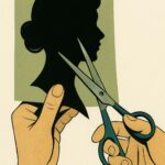 Arte di ritagliare i profili con le forbici 1